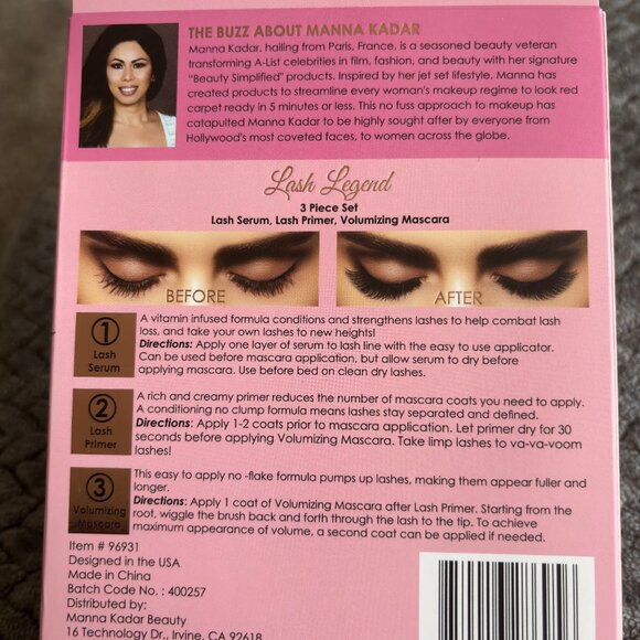 MANNA KADAR Celebrity To Stars Beauty Simplified Lash Legend 3 pc. Lash Set - Picture 3 of 3